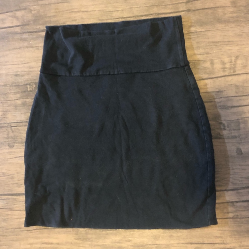 Black high waisted skirt